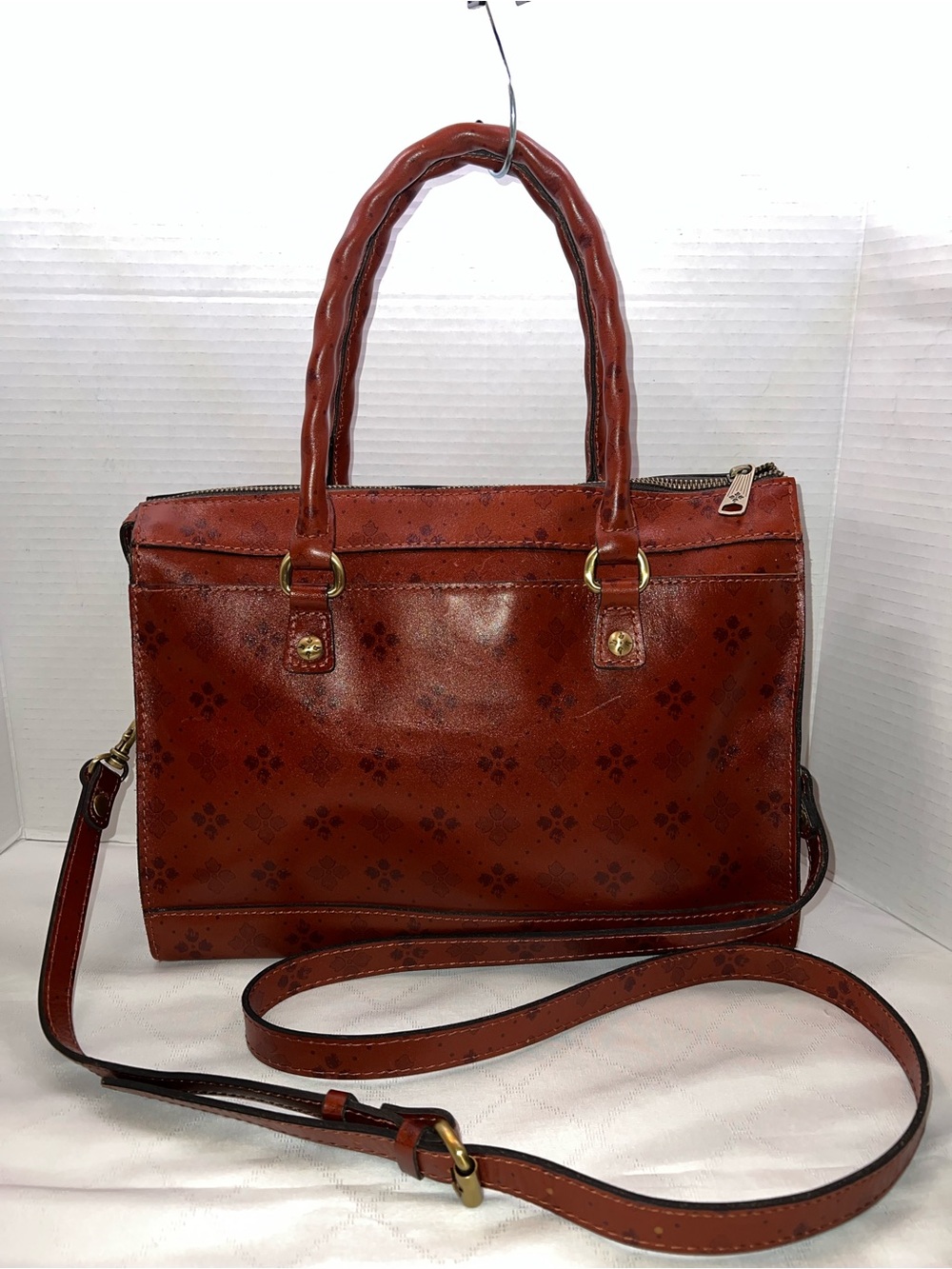 💥💥💥 Patricia Nash Josselin Leather Medium Bag Satchel & Crossbody